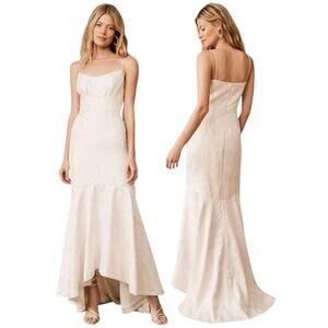 Monique Lhuillier ML 4417230 Gown Ivory Jacquard 4